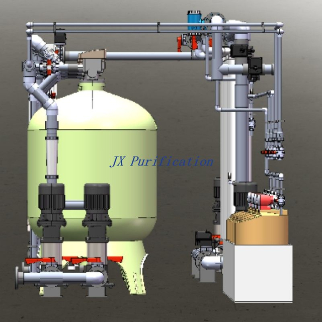 Contenedor de 40GP Sistema UF Sistema de ultrafiltración Fabricante en China en agua salobre Agua de agua del río 