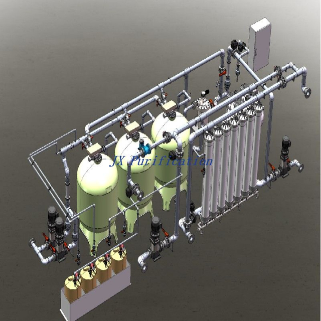 Contenedor de 40GP Sistema UF Sistema de ultrafiltración Fabricante en China en agua salobre Agua de agua del río 