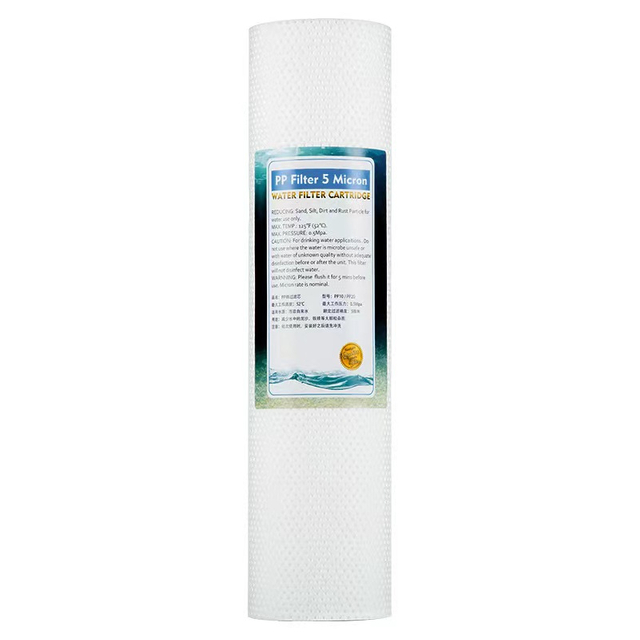 Precio de promoción Desechable 10 pulgadas PP Algodón Filer 1um 5um Grado alimenticio Polipropileno PP Material World Top 100 Fabricante