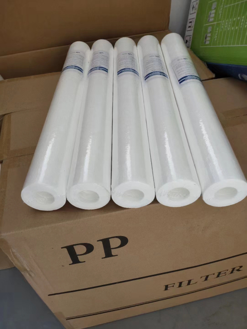 Filtro de cartucho de 40 pulgadas Precio de promoción Filtro de algodón PP desechable 1um 5um Polipropileno de grado alimenticio Material PP Fabricante mundial Top 100
