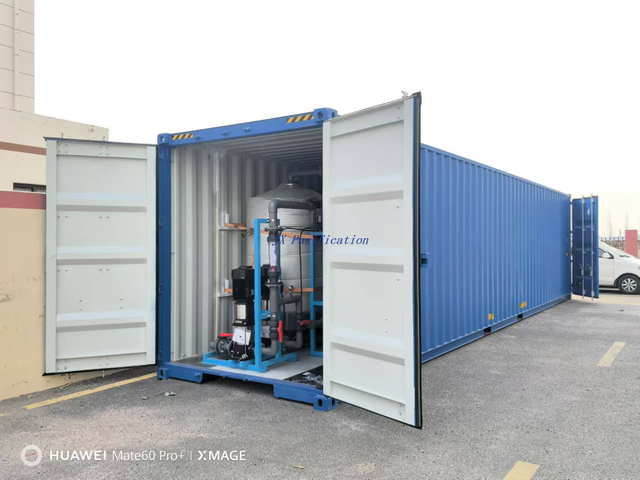 40GP Contenedor RO Plant RO Sistema Fabricante en China en agua aguda de agua aguda salobre Agua profunda 