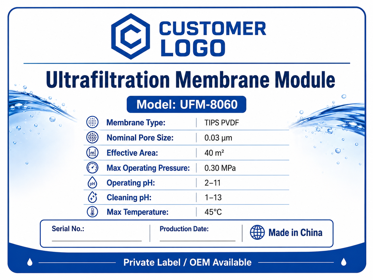 logotipo personalizado de UF 
