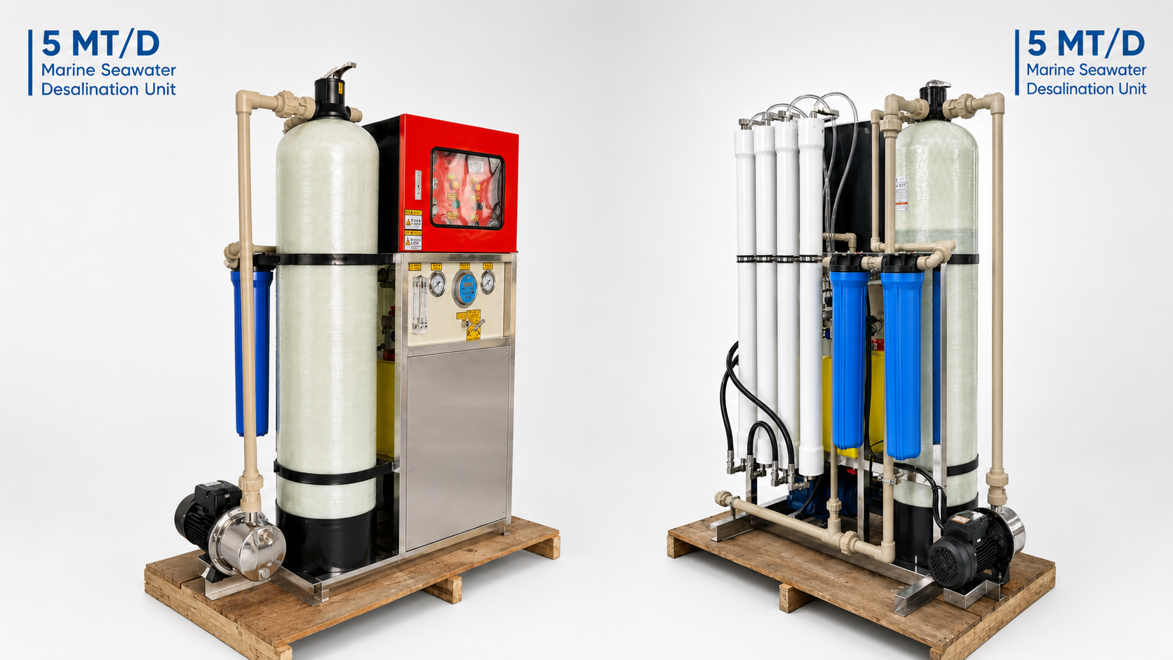 M&aacute;quina Ro fabricante de agua marina de 5m3 por d&iacute;a 