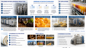 Soluciones avanzadas de filtración por membrana para la producción de alimentos y bebidas